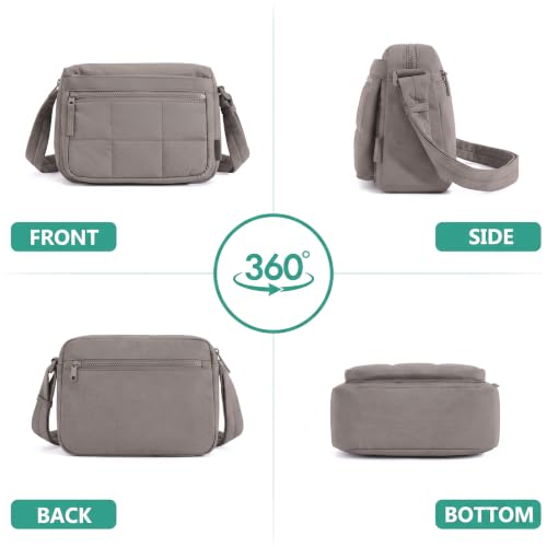 Image of Nylon Crossbody Bag for Women, Lightweight Shoulder Travel Purse