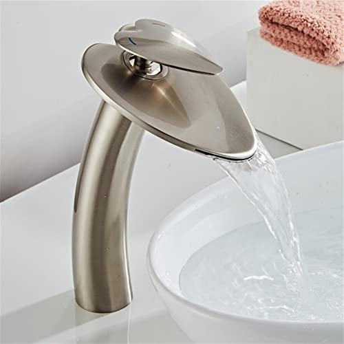 Robinet cascade haut de gamme en laiton et bronze huilé pour vasque