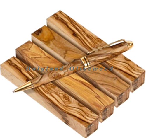 4 ~ Authentic-Premium Quality Bethlehem Holy Land Olive Wood Pen Blanks