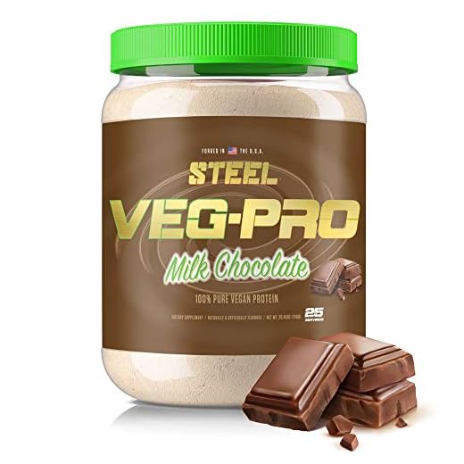 Steel Supplements Veg-PRO Vegan Protein Powder, Milk Chocolate - Organic Pea Protein Powder, Gluten Free, Dairy Free, Soy Free, Non GMO, BCAA Amino Acid (25 Servings, 1.5lbs)
