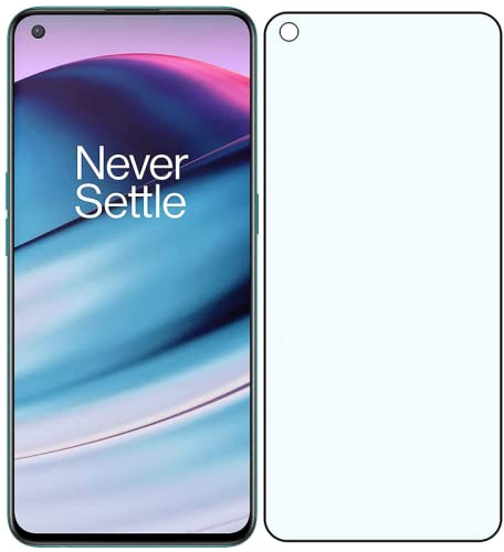 Anti-Blue Design Temperd Glass Full Screen Coverage Transparent Anti-Fingerprint Protector Compatible For OnePlus Nord CE  Resistant & WaterProof (Pack of 3) By Mega Tech World
