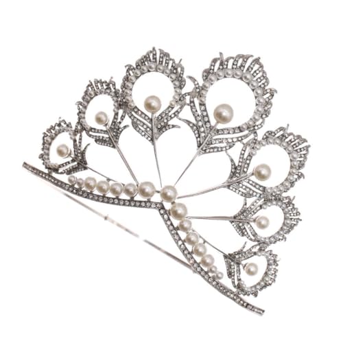 Diadème de mariage perles et cristaux VICASKY, couronne et tiare de coiffure