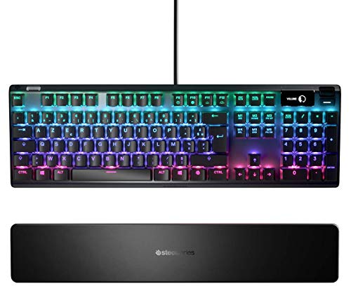 SteelSeries Apex 7 - Mechanische Gaming-Tastatur – OLED Smart Display – Rot Schalter – Französisches (AZERTY) Layout - Standard – Ansicht 2