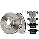 Frankberg 2x Bremsscheiben + 4x Bremsbeläge Vorderachse mit Bremsenschmiermittel Kompatibel mit Twingo II CN0 1.6L 2008-2014 Wind E4M 1.2L 1.6L 2010-2013 Replace# 7701206118