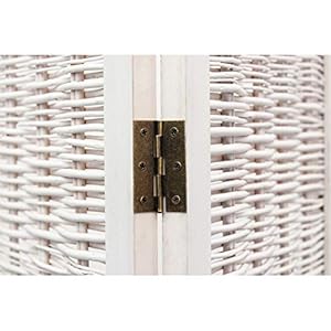 Legacy Decor 3 Panel Wicker Screen Room Divider Antique White Finish 67" High x 48" Wide Legacy Decor 3 Panel Wicker Screen Room Divider Antique White Finish 67 High x 48 Wide