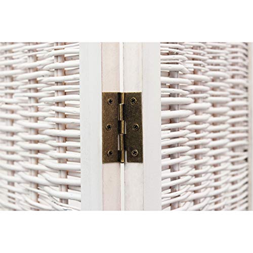 Legacy-Decor-3-Panel-Wicker-Screen-Room-Divider-Antique-White-Finish-67-High-x-48-Wide Legacy Decor 3 Panel Wicker Screen Room Divider Antique White Finish 67 High x 48 Wide