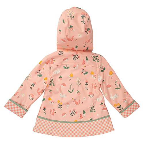 Image of Stephen Joseph, Girls Raincoat Waterproof Jacket Cotton Lined Hooded Outerwear for School Travel Sizes 2T-7 /8
