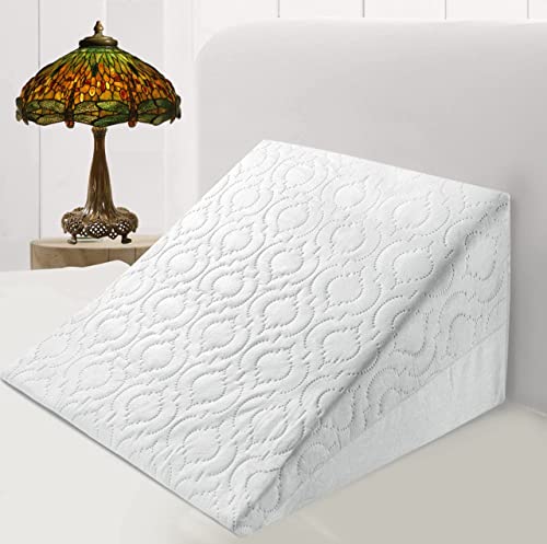 Almohada de cuña Grande Triangular para Adultos para Dormir después de la cirugía, Almohadas de cuña de reflujo para piernas y Rodillas, Large Triangle Adult Sex Wedge Pillow