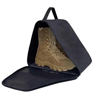Borsa Per Scarpe Da Trekking Impermeabile - Nero, Tessuto 600D, Base Rinforzata, 33x21x20 Cm - Foto 7