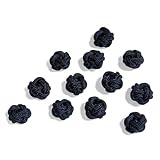 【とんぼ玉 R2M】あわじ玉 和風ビーズ 水引玉 アクセサリーパーツ 装飾 縁起物 飾り紐 6.0mm 12個 素材 組紐 オーナメント ハンドメイド ダークネイビー