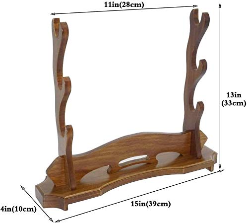 Innovation Sword Stand Sword Display Stand Rack In Legno Massello A 3 Strati Samurai Sword Staffe Supporto Per Armi Espositore Per Armi