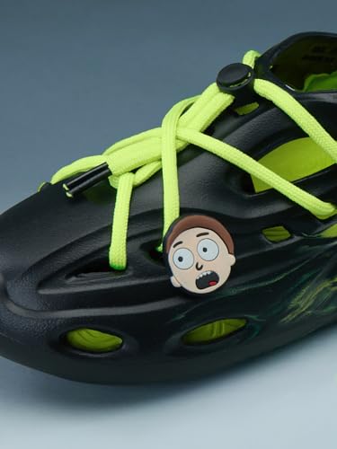 Image of The Souled Store Hydros: Men Clogs | Lightweight EVA Slip-on Sandals for Men with Adjustable Velcro Strap, Removable Laces & Detachable Naruto Silicone Charms