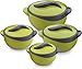 Produktbild Pinnacle Parisa Auflauf-Set, Wärmedämmung, Töpfe zur Lebensmittelaufbewahrung, rund, blau, 4 Stück, Plastik, grün, 44 x 23.2 x 14.7 cm