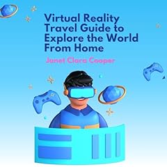 Diseño de la portada del título Virtual Reality Travel Guide to Explore the World from Home