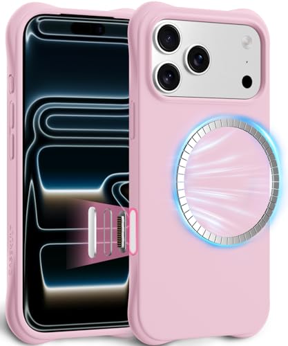 Coque iPhone 17 Pro Max Magsafe en silicone liquide antichoc