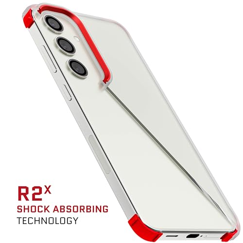 Image of Ghostek Covert Clear Galaxy S24 Plus Case with Military Grade Shockproof Protection, Anti-Yellowing, Protective Silicone Phone Cover Designed for 2024 Samsung Galaxy S24+ (6.7 inch) (Clear)