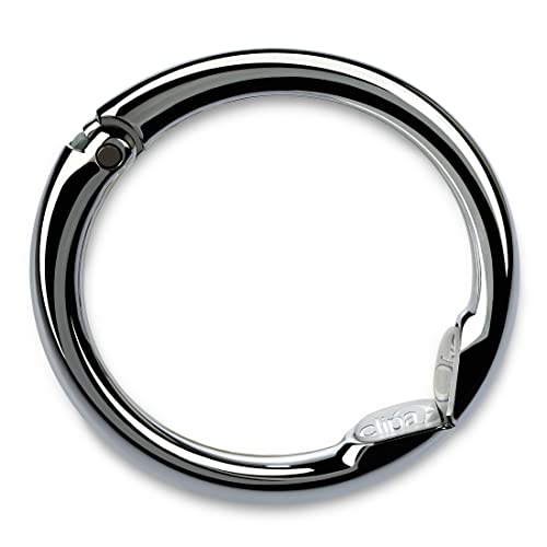 Clipa Bag Hanger Polished Hematite PVD | The Ring that Opens into a Hook