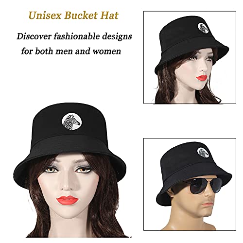 ZLYC Trendy Print Emmer Hoed voor Vrouwen Mannen Packable Zomer Reizen Strand Zonnehoeden - Image 3