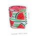 KALLORY 2rolls Watermelon Wired Edge Ribbon of Yards Each for Crafts Wrapping and Wreath Decoration Creative Fruit-Themed Decorative Ribbons for All Occasions