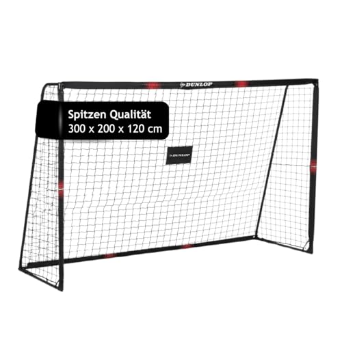 Dunlop Fußballtor - Fußballtor 300 x 200 x 120 cm - Fußball...