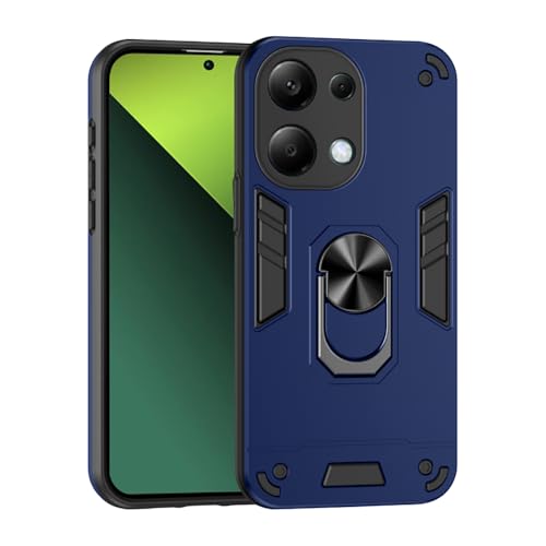 Image of amazon basics Kickstand Mobile Cover (360 Rotating Ring Holder) for Mi Redmi Note 13 Pro 5G (Blue)