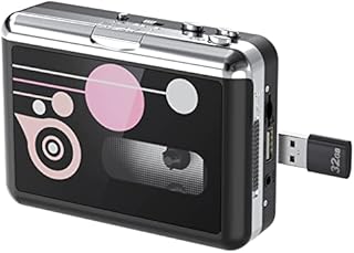 DIGITNOW Cassette Player, Portable USB Cassette to MP3 Converter, Walkman Audio Music Cassette Tape to Digital Converter Player with Earphones, No PC Required
