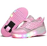 Wunderbare Geschenkidee: LED-Rollschuhe sind ein ideales Geschenk für Kinder und Freunde / Eislaufen / Party / Tag des Festivals / Geburtstagsgeschenk / Weihnachten / Abendreiten usw. Es wird hauptsächlich zu besonderen Anlässen getragen, um es vorzuführen.