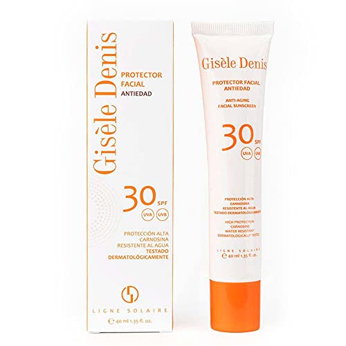 GISÈLE DENIS - Protector Solar Facial Antiedad, 40 ml, Protección FPS30, Crema Solar, Cuidado de Piel, Resistente al Agua, para Uso Diario, Previene Manchas, Arrugas y Envejecimiento de Piel
