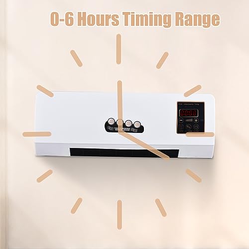 Jethrora Combinação de aquecedor e ar condicionado 1800 W Função de temporização 2 em 1 Aquecimento