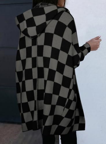 Image of Astylish Women 2026 Fall Clothes Outfits Hooded Knit Cardigan Sweaters