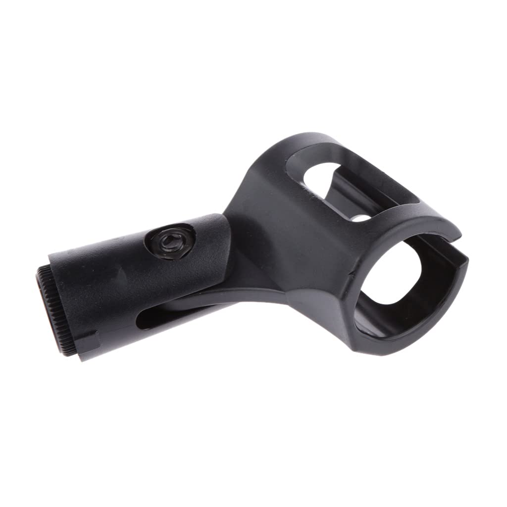 Pince microphone sans fil flexible plastique noir contre les chutes de micro standard