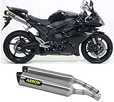 Made in Italy arrow scarico omologato doppio terminale thunder alluminio fondello carby compatibile con yamaha yzf 1000 r1 2007 2008 mototopgun