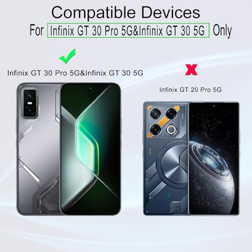 Image of Ibywind for Infinix GT 30 /Infinix GT 30 Pro 5G Screen Protector,2-Pack,9H Hardness Tempered Glass with Camera Lens Protector,Easy Installation Tool,Bubble-Free,Fingerprint Unlock,Anti-Shatter
