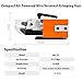 IWISS AM-10 Pneumatic Crimper Plier Machine Tools for Terminals Ferrules Crimping up to 16mm2 Max with 5 Optional Die Sets