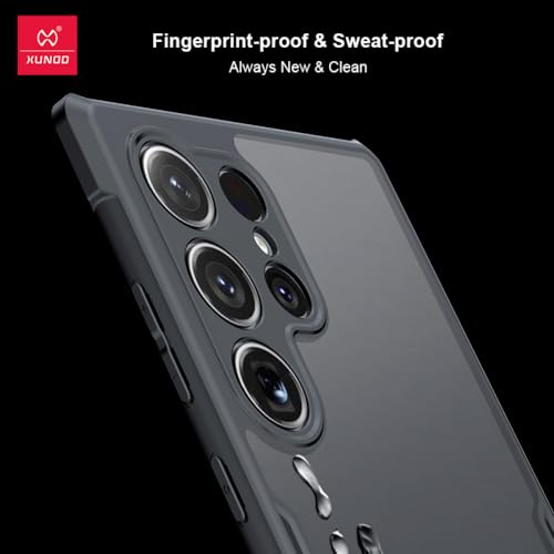 Image of PRITO Samsung S24 Ultra Clear Case - Clear Beatle Slim Phone Case With Hard Pc Back, Soft Tpu Edges, Non-Yellowing, Shockproof Protective Cover For S24 Ultra (S24 Ultra)