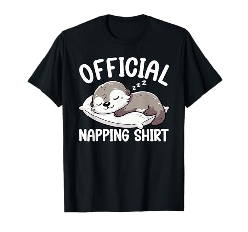 Chemise de Nuit Officielle Motif Loutre de mer Sarcasme T-Shirt
