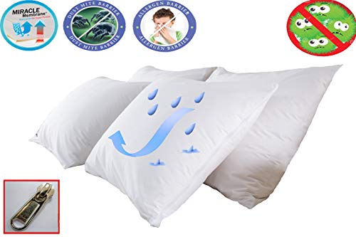 -, Protector de almohada impermeable, 19x29