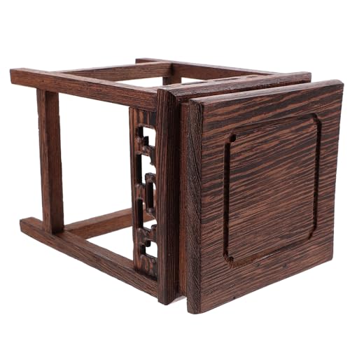 Support en bois pour pot de fleur style chinois antique - 2