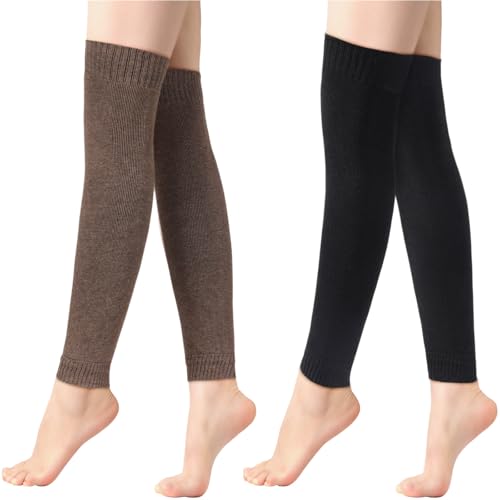 Ymomode 2 Pairs Warm Leg Warmers, Women's Winter Over...
