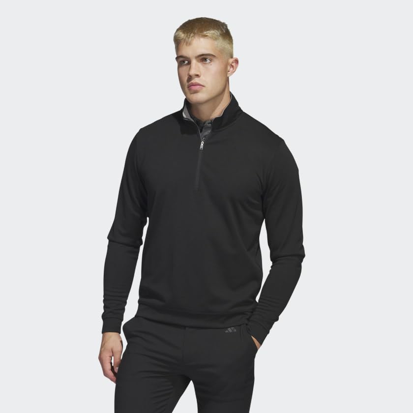 adidas Men's Elevated Quarter-Zip Pullover3