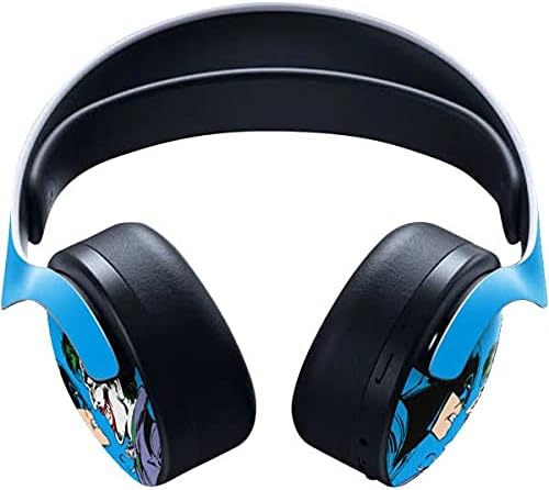 Skinit Decal Gaming Skin Compatible with Pulse 3D Wireless Headset for PS5 - Officially Licensed DC Comics The Joker vs Batman Vintage Art Design