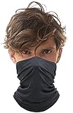 [page_title]-Leif Nelson Gym Damen Herren Multifunktionstuch Bandana Gesichtsmaske für Sport Radfahren Laufen Maske dünne Schlauchschal Halstuch Sturmmaske Sportmaske Gesichtsschutz Mundschutz waschbar Anthrazit