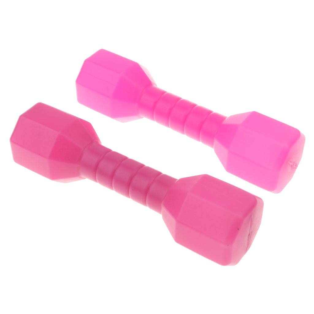 1 Pair Lightweight Dumbbell Outdoor Fitness Exercise Kids Toy Pink Pink
