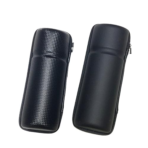 ifundom Hard Shell Bag for Bottle Cage Bike Capsule Bag Organizer Compact Tool Water Bottle Holder Bicycles Pure Black S