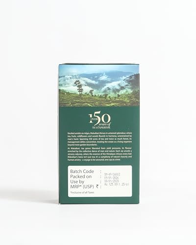 Image of Makaibari Green Valley Apoorva Finest Darjeeling Black Loose Tea Leaves 250 Gm | Premium Darjeeling Single Estate | Muscatel Fruity Top Notes | 125 Cups
