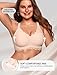 OEAK Womens Seamless Scalloped Bras No Underwire Push Up Full Coverage Bra Comfortable Soft Convertible Everyday Tshirt Bra Nude,L