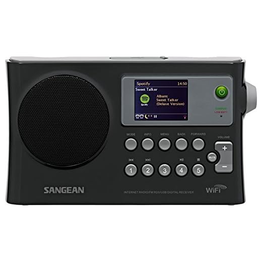 Sangean WFR-28 Internet Radio/FM-RBDS/USB/Network Music Player Digital Receiver with Color Display (Renewed)