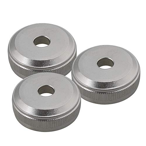 Yibuy Silver Copper Trumpet Cornet Valve Piston Button Cap Screw Trumpet Accessory Pack of 3