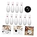 Abaodam Mini Bowling Set 10 Plastic Pins and 2 Balls Bowling Pins Ball Game Set for Kids Toddler Outdoor Indoor Sports Games