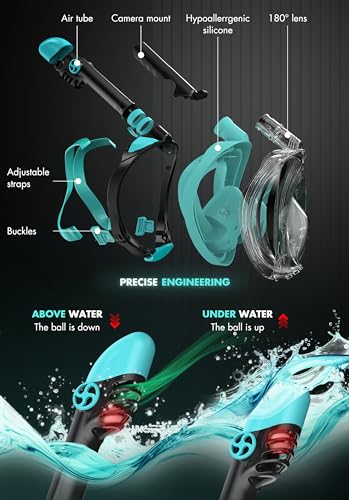 Cozia Design SNORKEL 12 Snorkeling Gear For Adults thumb #4